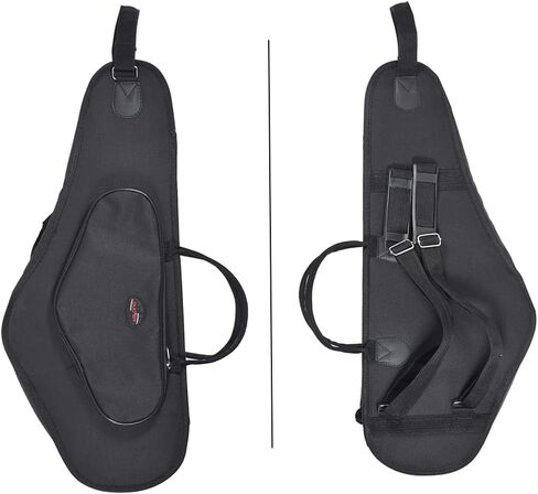 Alto Saxophone Bag, 600D Thicken Padded Sax Case with Hard Boards, Double Zipper, Adjustable Shoulder Strap Pocket, for Alto Saxophone in Saudi Arabia