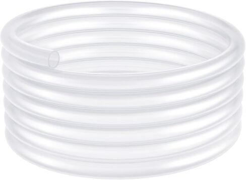 AUAUY 6mm ID X 8mm OD Clear PVC Vinyl Tubing, 5m/16ft Length Lightweight Flexible Tubing Hose, UV Chemical Resistant, Food Grade Plastic Pipe for Irrigation Water Oil Transfer Aquarium, Non-Toxic in Kuwait