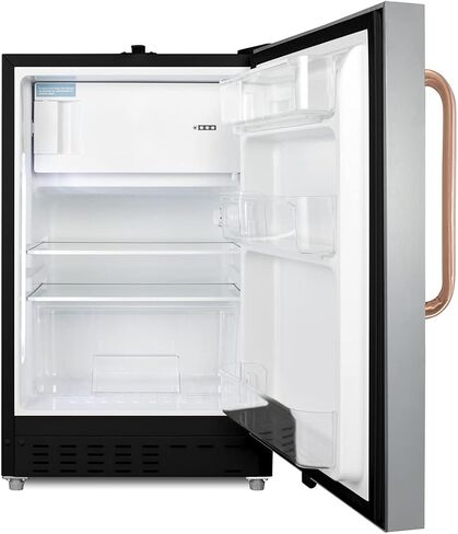 ACCUCOLD 21" Refrigerator - Freezer, Built-in, Undercounter, Breakroom, General Purpose, 2.68 cu.ft. Capacity, ADA Compliant, Copper Handle, Stainless Steel - ADA302BRFZSSTBC in Kuwait