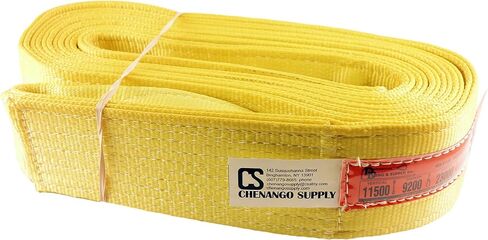 DD Sling 4 Inch x 20 Foot Nylon Lifting Sling – USA Made, 11,500 lb Vertical, 9,200 lb Choker, 23,000 lb Basket – 2-Ply Heavy Duty 900 Webbing, Type 3 Flat Eye & Eye Rigging Sling in Kuwait