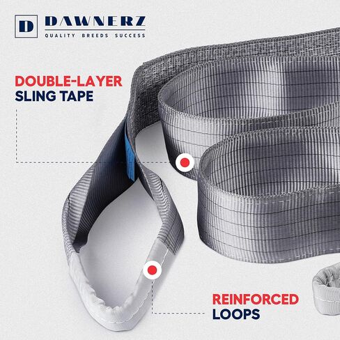 Heavy Duty Industrial Polyester Lifting Sling for Crane, Boat, Construction 13200 lbs Vertical WLL 14 ft in Saudi Arabia