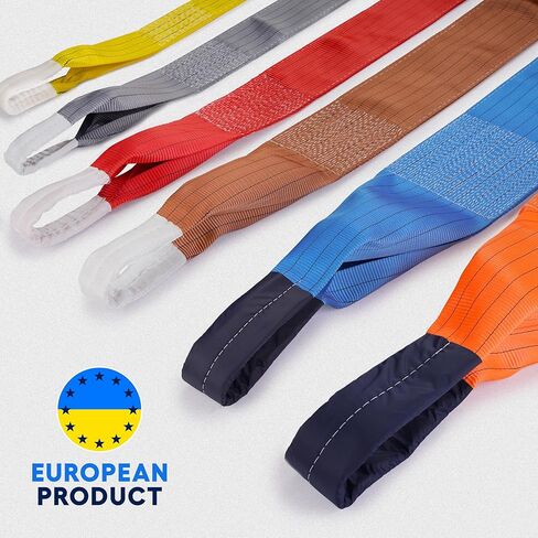 Heavy Duty Industrial Polyester Lifting Sling for Crane, Boat, Construction 13200 lbs Vertical WLL 14 ft in Saudi Arabia