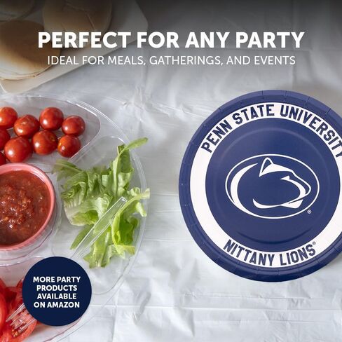 Desert Cactus Penn State Paper PlatesPSU Nittany Lions 20 Count 9 inch Round Plates for Tailgates, Parties, Graduation and Events (Design A) in Saudi Arabia