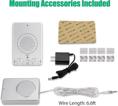 Window Speaker Intercom, 2 Way Voice Window Speaker Intercom System for Business with Microphone, Anti-Interference High Power for Bank Counter Hospital Office Communication, Glass Attached in Kuwait