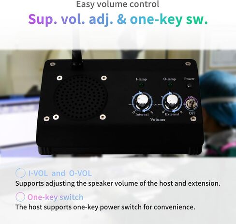 DESHUN Window intercom, Window Speakers, 2 Way Window Counter intercom Microphone, for The Business/Bank/Office/Hospital/Station/Catering in Kuwait