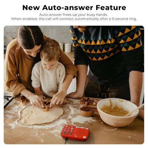 Hosmart UltraSpeak Intercoms Wireless for Home, Holiday Christmas Edition Intercom System for Home Use, Clear Sound Intercom for Business with 1300 Ft Range, Gift Set for Family Friends Elderly(2Pack) in Kuwait