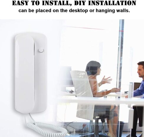 Wired Two Way Intercom Doorphone - Audio Walkie Talkie for Home/Office - 200m Range - Energy Saving & Easy DIY Installation in Saudi Arabia