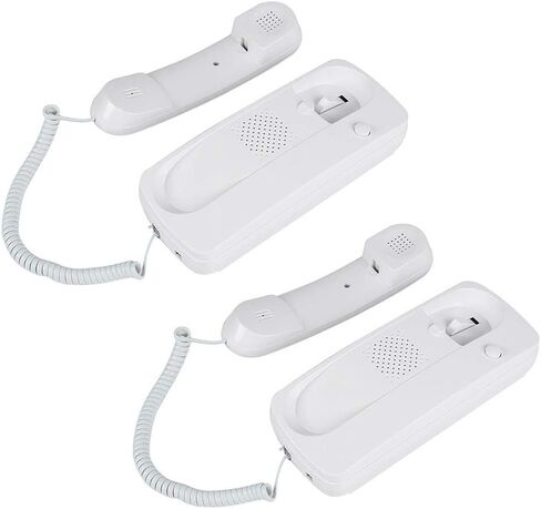 Wired Two Way Intercom Doorphone - Audio Walkie Talkie for Home/Office - 200m Range - Energy Saving & Easy DIY Installation in Saudi Arabia