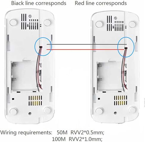 Wired Two Way Intercom Doorphone - Audio Walkie Talkie for Home/Office - 200m Range - Energy Saving & Easy DIY Installation in Saudi Arabia