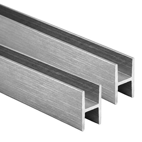 Wesiti 2 Pack 4 ft - 1/4″ Aluminum H Channel Molding - 6063-t6 Anodized Aluminum Divider Moulding, Satin Finish for Plywood, PVC, Posters, Signs, Frames & Display Stands in Saudi Arabia