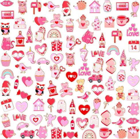 100 PCS Dinosaur Finamel Pins Bulk Backpacks Propacks Pins for Women Kawaii Animal Monamel Brouches Cartoon Badge for Christmas in Kuwait