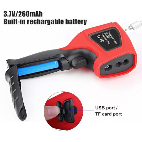 Thermal Imaging Camera 320 x 240 Pixels, Handheld Thermal Camera with Micro SD Card, High Accuracy Thermal Imaging Device for Electrical/Mechanical Building and HVAC Applications in Kuwait