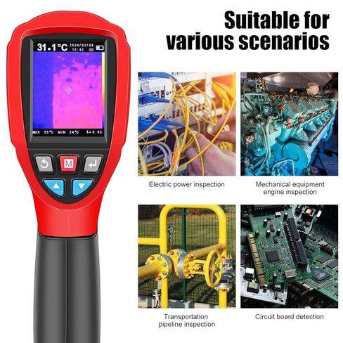 Thermal Imaging Camera 320 x 240 Pixels, Handheld Thermal Camera with Micro SD Card, High Accuracy Thermal Imaging Device for Electrical/Mechanical Building and HVAC Applications in Kuwait