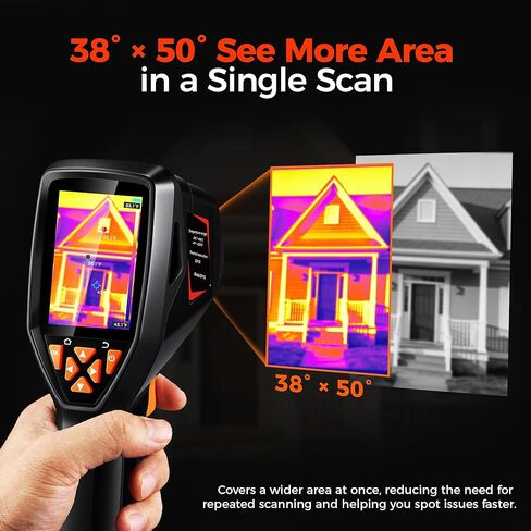 كاميرا تصوير حراري محمولة بدقة فائقة 320×240، معدل تحديث 25 هرتز، إنذار لدرجة الحرارة العالية/المنخفضة، عمر بطارية 8 ساعات للكشف عن تسرب المياه، الرطوبة المخفية وفحص المنزل in Kuwait