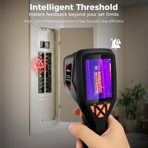 كاميرا تصوير حراري محمولة بدقة فائقة 320×240، معدل تحديث 25 هرتز، إنذار لدرجة الحرارة العالية/المنخفضة، عمر بطارية 8 ساعات للكشف عن تسرب المياه، الرطوبة المخفية وفحص المنزل in Kuwait