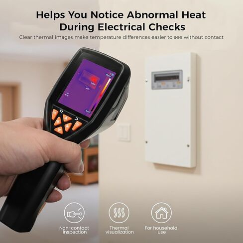 كاميرا تصوير حراري محمولة بدقة فائقة 320×240، معدل تحديث 25 هرتز، إنذار لدرجة الحرارة العالية/المنخفضة، عمر بطارية 8 ساعات للكشف عن تسرب المياه، الرطوبة المخفية وفحص المنزل in Kuwait