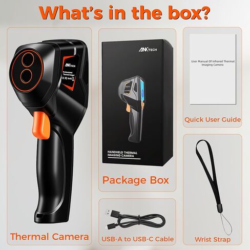 كاميرا تصوير حراري محمولة بدقة فائقة 320×240، معدل تحديث 25 هرتز، إنذار لدرجة الحرارة العالية/المنخفضة، عمر بطارية 8 ساعات للكشف عن تسرب المياه، الرطوبة المخفية وفحص المنزل in Kuwait