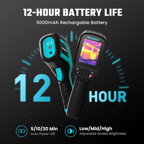 MILESEEY TR256E Thermal Imaging Camera,Super Resolution 256 x 192 Thermal Camera,50 Hz Refresh Rate, -4°F to 662°F Handheld Infrared Imager,12-Hour Battery Life Infrared Camera in Kuwait
