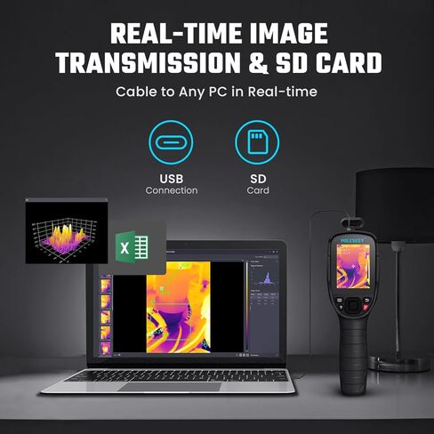 MILESEEY TR256E Thermal Imaging Camera,Super Resolution 256 x 192 Thermal Camera,50 Hz Refresh Rate, -4°F to 662°F Handheld Infrared Imager,12-Hour Battery Life Infrared Camera in Kuwait