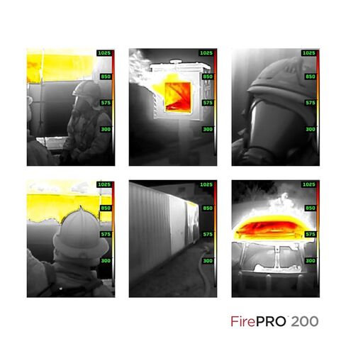 Seek Thermal - كاميرا حرارية FirePRO 200، كاميرا حرارية محمولة عالية الدقة 200 × 150 ومصباح LED، تصوير درجة الحرارة 25 هرتز، تصوير حراري لرجال الإطفاء والمستجيبين للطوارئ in Kuwait