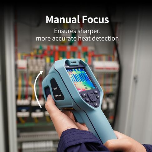 كاميرا تصوير حراري TK6، دقة 384 × 288 بالأشعة تحت الحمراء، 25 درجة * 19 درجة مجال الرؤية، تصوير حراري للتركيز اليدوي مع كاميرا مرئية 5 ميجابكسل للبناء، عمليات التفتيش الكهربائية، -4 درجة فهرنهايت إلى 1022 درجة فهرنهايت، شاشة تعمل باللمس 3.5 بوصة in Kuwait