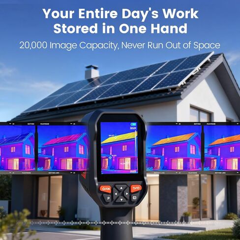 Hcalory T2-G Handheld Thermal Camera 512*384 TISR Resolution, 256*192 IR Resolution 25Hz 3.5" Screen with Video Recording and Wireless Connection Supported, -4°F to 1022°F 3.5" Screen with PC Software in Kuwait