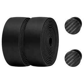 شريط مقود دراجة الطريق EVA خفيف للغاية - ممتص للصدمات 34 جرام، قبضة مريحة ناعمة، مصمم خصيصًا لدراجات الطرق والحصى (أسود) in Kuwait