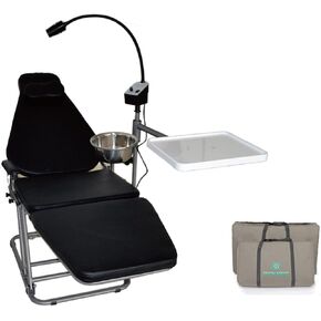 Portable Foldable Chair with LED Operating Lamp Cuspidor and Instrument Tray in Kuwait