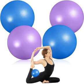 4 Pcs Small Exercise Pilates Ball Bulk 9 Inch Mini Yoga Balls Anti Burst and Slip for Stability, Fitness, Physical Therapy, Stretching & Core Workout at Home Gym Office Class in Kuwait