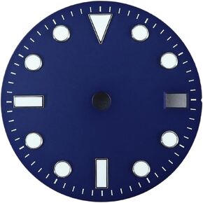 28.5mm Black Sunburst Brushed Dive Watch Dial Luminous Markers for NH35/NH36 Movement Watch Mod Replacement Component in Kuwait