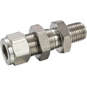 5Pcs/Lot BMC 1/8-3/4 Bulkhead Male Connector Threaded Stainless Steel Pipe Fitting 3000PSI High Pressure Fitting(BMC-06 3-4 Inch Pipe,1-8NPT) in Kuwait