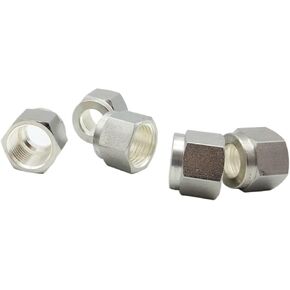 5Pcs/Lot Nut Connector Stainless Steel 316L Hard Tube Fitting Plumbing(N-05 5-8 Inch Pipe) in Kuwait