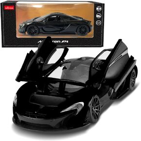 نموذج سيارات مصبوب بمقياس 1:24 لسيارة ماكلارين P1، سيارات لعبة معدنية مصبوبة من سبائك الزنك مع عجلات مجانية، أبواب قابلة للفتح وغطاء للرأس هدية للأطفال والأولاد البالغين، أسود in Kuwait
