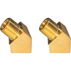 45 درجة شارع نحاس 3/8 "NPT أنثى × 3/8" NPT ذكر، 45 درجة شارع الكوع تركيب الأنابيب النحاسية، 3/8 بوصة NPT ذكر إلى أنثى نحاس 45 درجة بارستوك شارع الكوع 2pack in Kuwait