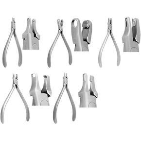 5 Pcs Clear Aligner Pliers for Invisalign Treatment - Othodontic Thermal Forming Pliers - for Invisible Braces Cutting & Indent Forming Pliers - French Stainless Steel in Kuwait