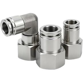 1 قطعة 304 الفولاذ المقاوم للصدأ Pcf موصل سريع هوائي مضخة هواء ملولبة Plf أنابيب هواء موصل سريع ضاغط هواء مقاوم لدرجة الحرارة العالية (Stainlesssteelpcf16-03) in Kuwait