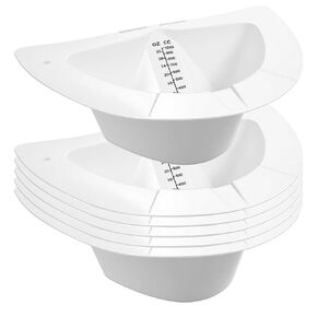 6 PCS Specimen Collector Pan Graduated Urine Hats for Toilets Fits Over Toilets and Commodes 32oz/1000cc Vomit Stool Sample Collection Kit Reusable in Kuwait