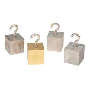 EISCO Density Cubes Set with Hooks - Includes 4 Metals - Brass, Lead, Aluminum & Steel - 1.25" (32mm) Sides - for use with Density, Specific Gravity Activities in Kuwait