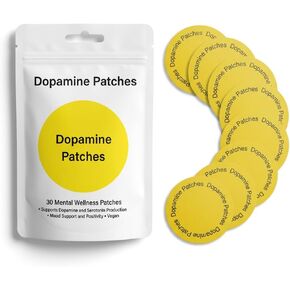 رقع الدوبامين، تركيبة نباتية ذات قوة إضافية، رقعة توازن المزاج النباتي للرجال والنساء، 30 قطعة in Kuwait