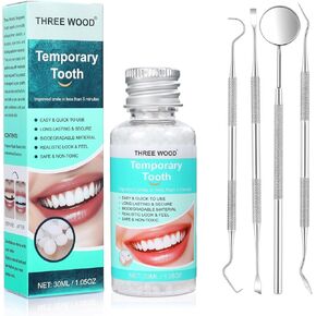 طقم حشو الأسنان بالخرز الحراري القابل للتشكيل، حل فجوة الأسنان المؤقتة للأسنان المفقودة، الاستخدام التجميلي in Kuwait