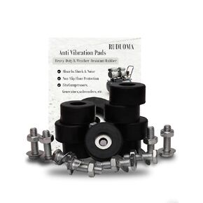 Anti Vibration Rubber Feet, Mechanical Vibration Damping Pads & Bumpers for Air Compressors, Generators, Pressure Washers,Subwoofer,Trailers (Rubber Pads & Mounting Screws, 4-Pack) in Kuwait