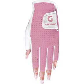 Womens Fingerless Golf Gloves Ladies Half Finger Golf Gloves Breathable Yoga Mesh for Fashion-Conscious Golfers in Kuwait