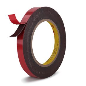 شريط مزدوج الجوانب شديد التحمل مقاس 0.39 بوصة × 16.5 قدم مصنوع من لاصق قوي 3M 4611 يتحمل درجة حرارة 450 درجة فهرنهايت لشريط تثبيت رغوي مقاوم للماء موثوق به لربط الزجاج المعدني للسيارات في المنزل والمكتب in Kuwait