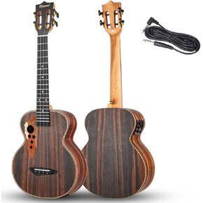 Minor Imperfections - 26 inch Caramel CT904 Ebony Tenor LCD color display Electric Professional Player Beginners Ukulele in Kuwait