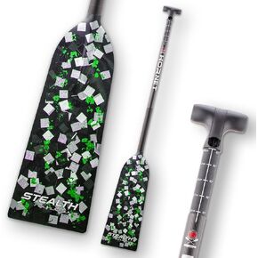 Hornet Watersports Dragon Boat Paddle - Stealth Green - Adjustable Carbon Fiber Dragon Boat Paddle - IDBF Approved in Kuwait