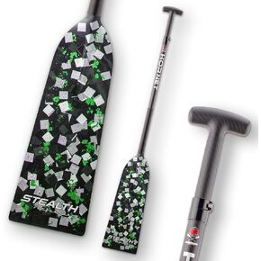 Hornet Watersports Dragon Boat Paddle - Stealth Green - Adjustable Carbon Fiber Dragon Boat Paddle - IDBF Approved in Kuwait