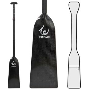 Dragon Boat Paddle Lightweight Full Carbon Fiber with Paddle Bag, Adjustable Dragon Boat Paddles 45-51" (115-130 cm), IDBF Approved in Kuwait