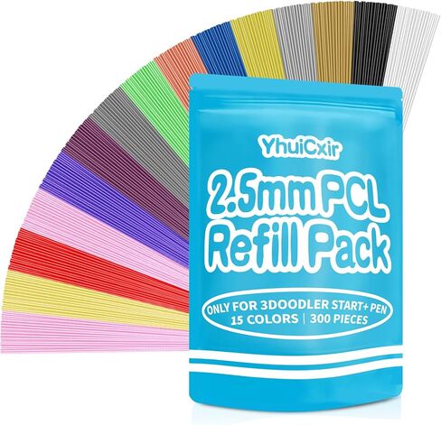 40 Colors 3D Pen Filament Refills 1.75mm PLA Threads Each Color 10 Feet Total 400 Feet with 2 Finger Cap Compatible with SCRIB3D and Compatible with MYNT3D 3D Pencil (3D Pen Not Included) in Saudi Arabia
