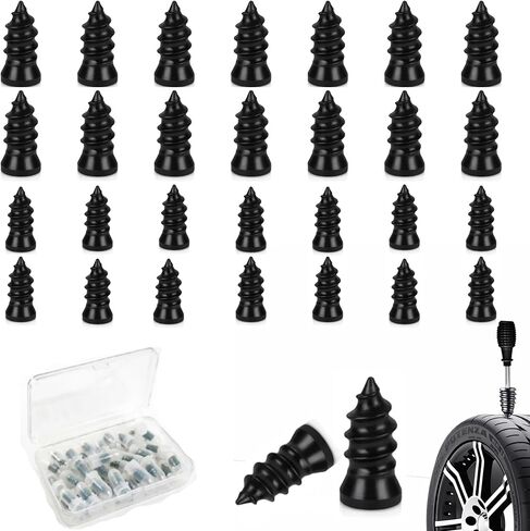 PINKJOY 30 Pcs Tire Repair Nails Self-Tapping Screw Rubber Screw Tool Self-Service Tire Repair NAI for Car Motorcycle Truck in Kuwait