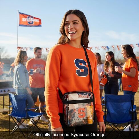 حقيبة كروس ليتل إيرث سيراكيوز برتقالية شفافة من الرابطة الوطنية لرياضة الجامعات (NCAA). in Kuwait